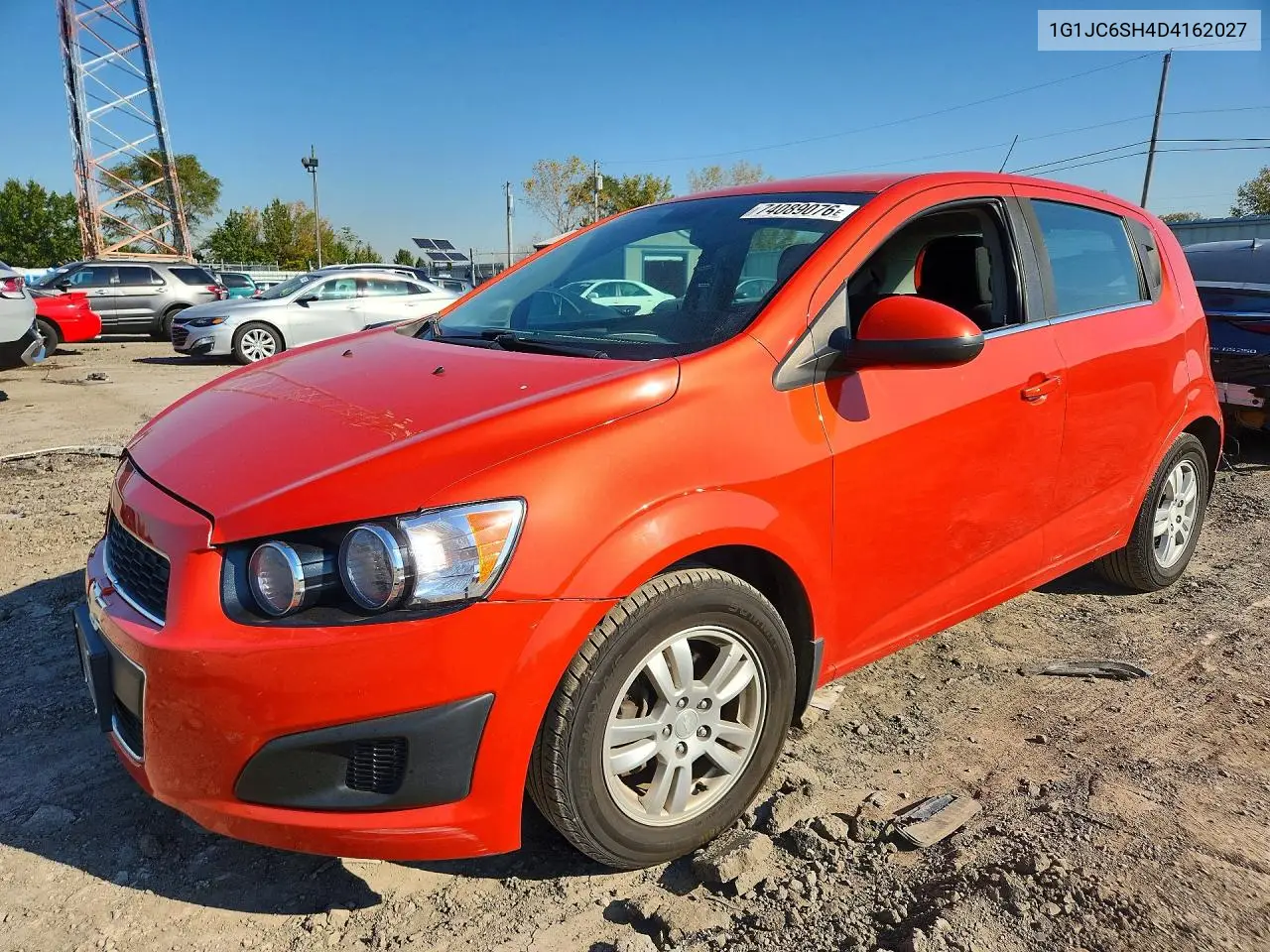 CHEVROLET SONIC 2013, VIN 1G1JC6SH4D4162027