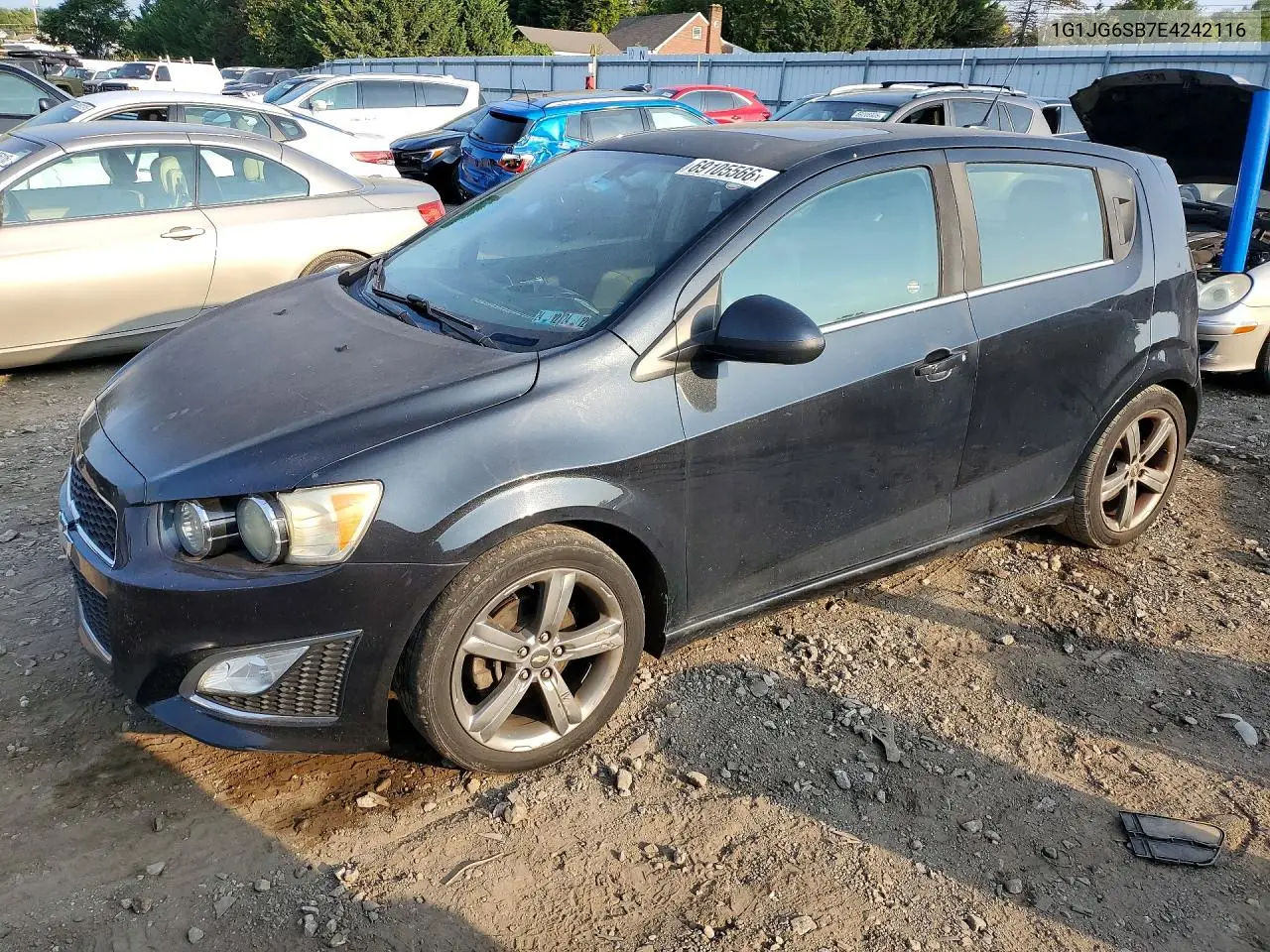 CHEVROLET SONIC 2014, VIN 1G1JG6SB7E4242116