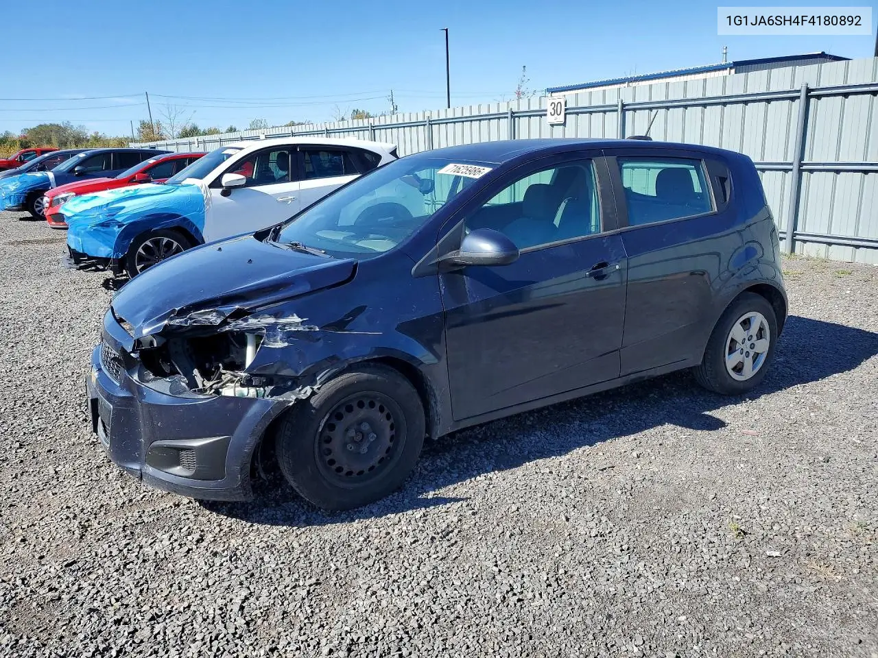 CHEVROLET SONIC 2015, VIN 1G1JA6SH4F4180892
