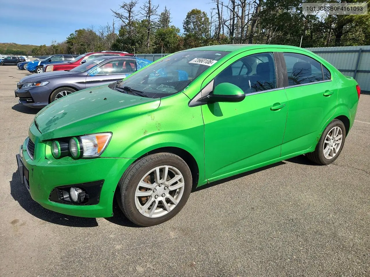 CHEVROLET SONIC 2015, VIN 1G1JC5SB0F4161093