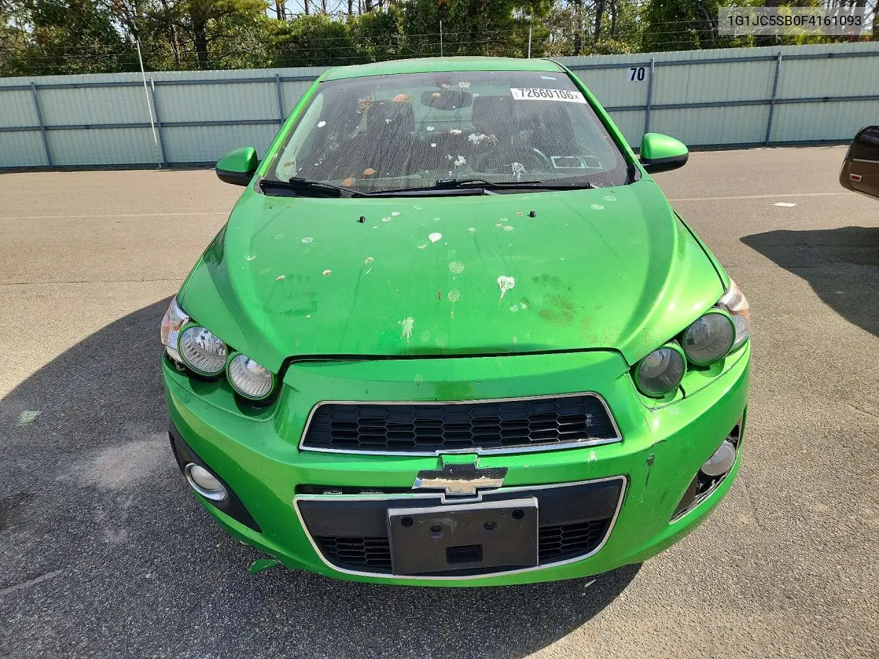 2015 CHEVROLET SONIC VIN 1G1JC5SB0F4161093 — фото 5