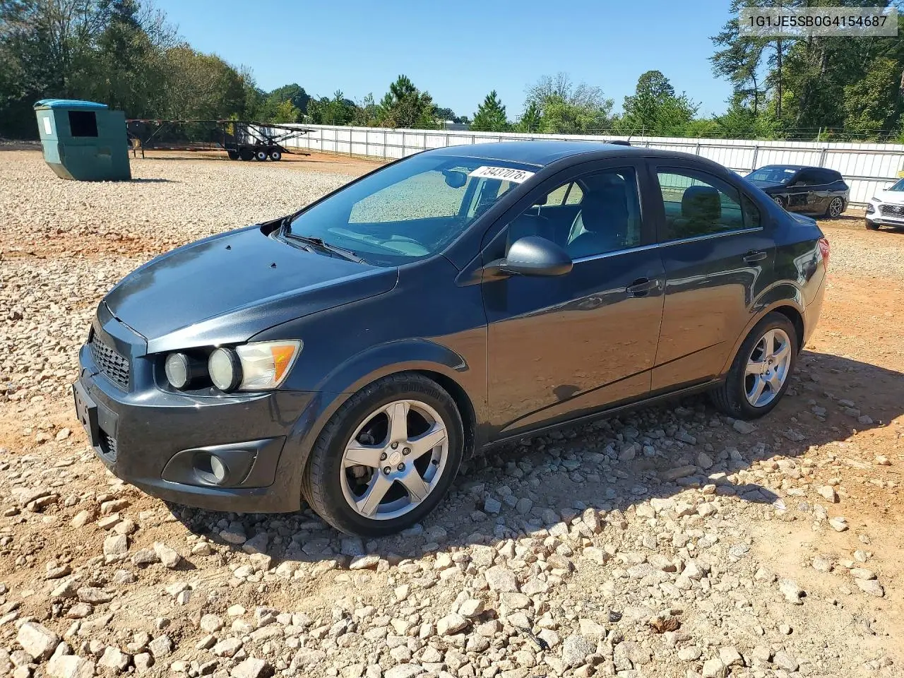 CHEVROLET SONIC 2016, VIN 1G1JE5SB0G4154687
