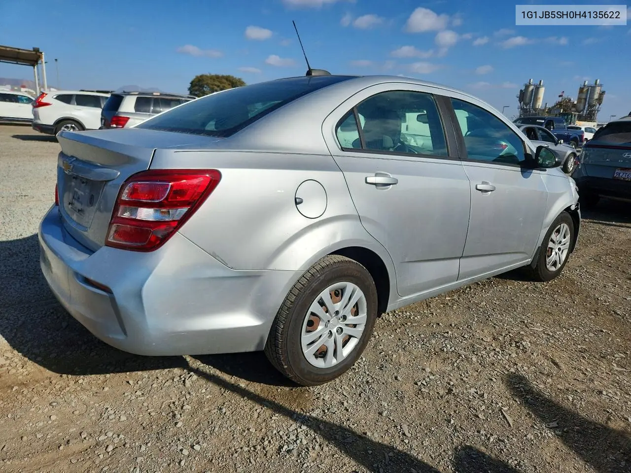 2017 CHEVROLET SONIC VIN 1G1JB5SH0H4135622 — фото 3