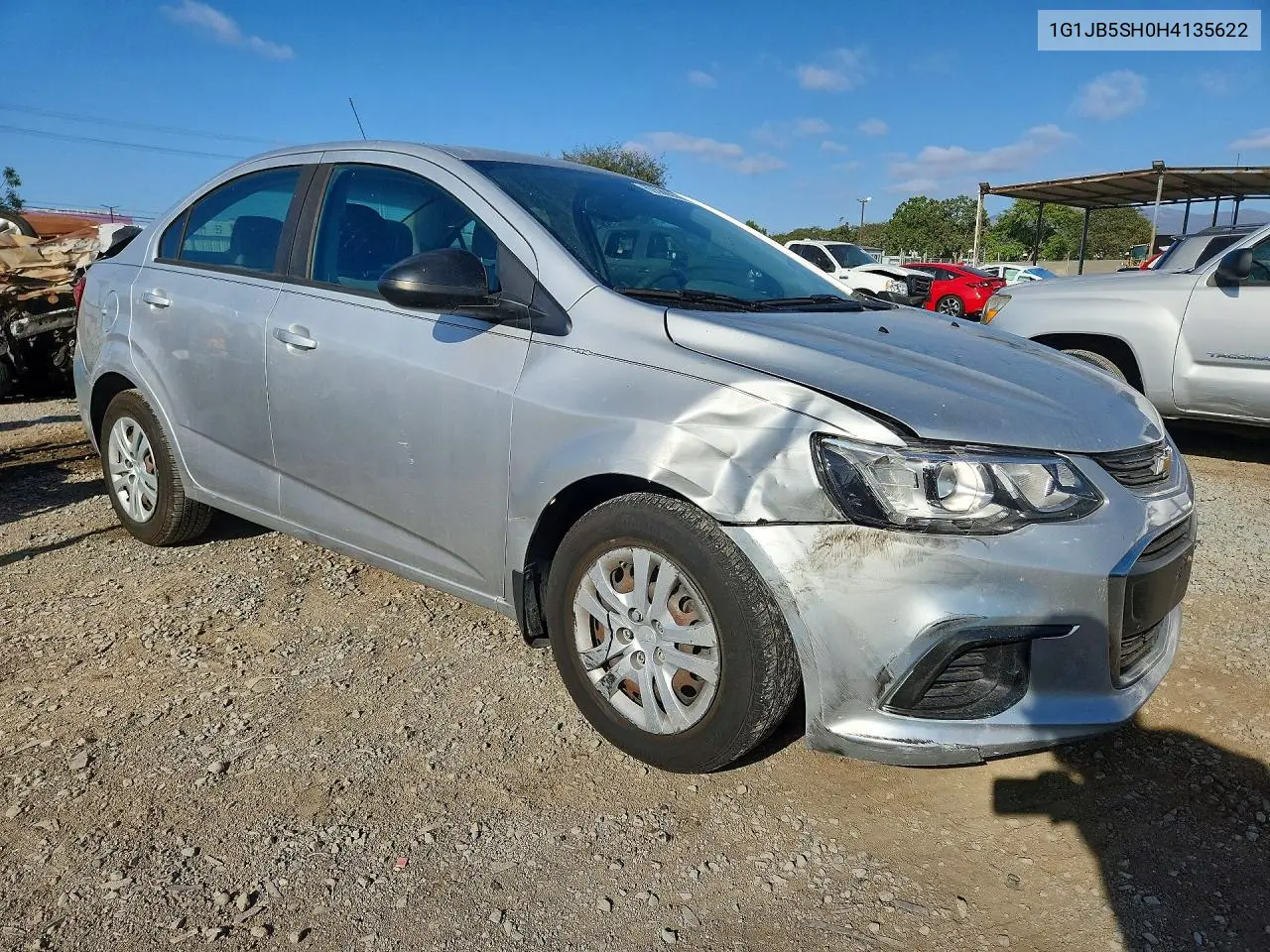 2017 CHEVROLET SONIC VIN 1G1JB5SH0H4135622 — фото 4