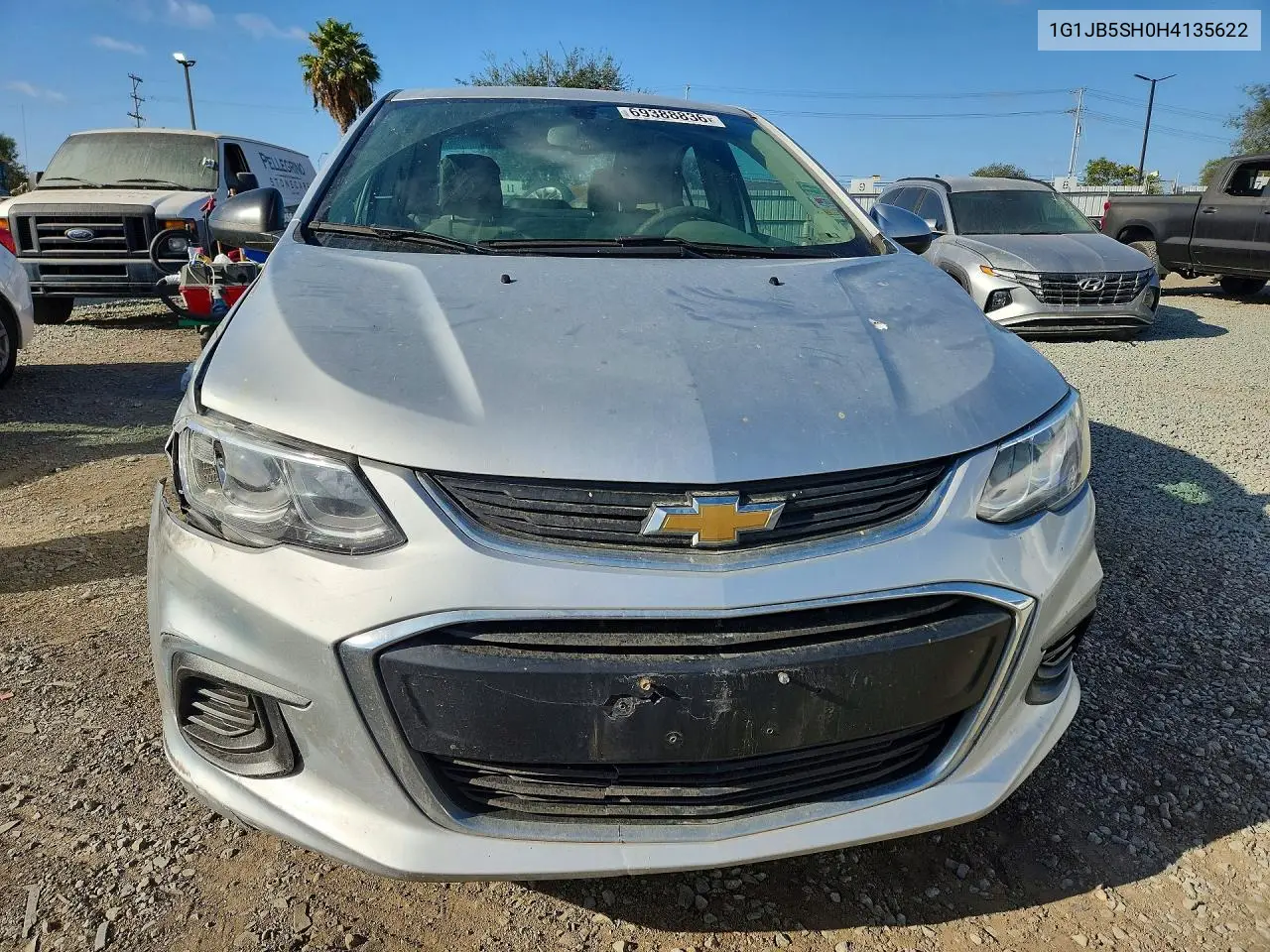 2017 CHEVROLET SONIC VIN 1G1JB5SH0H4135622 — фото 5