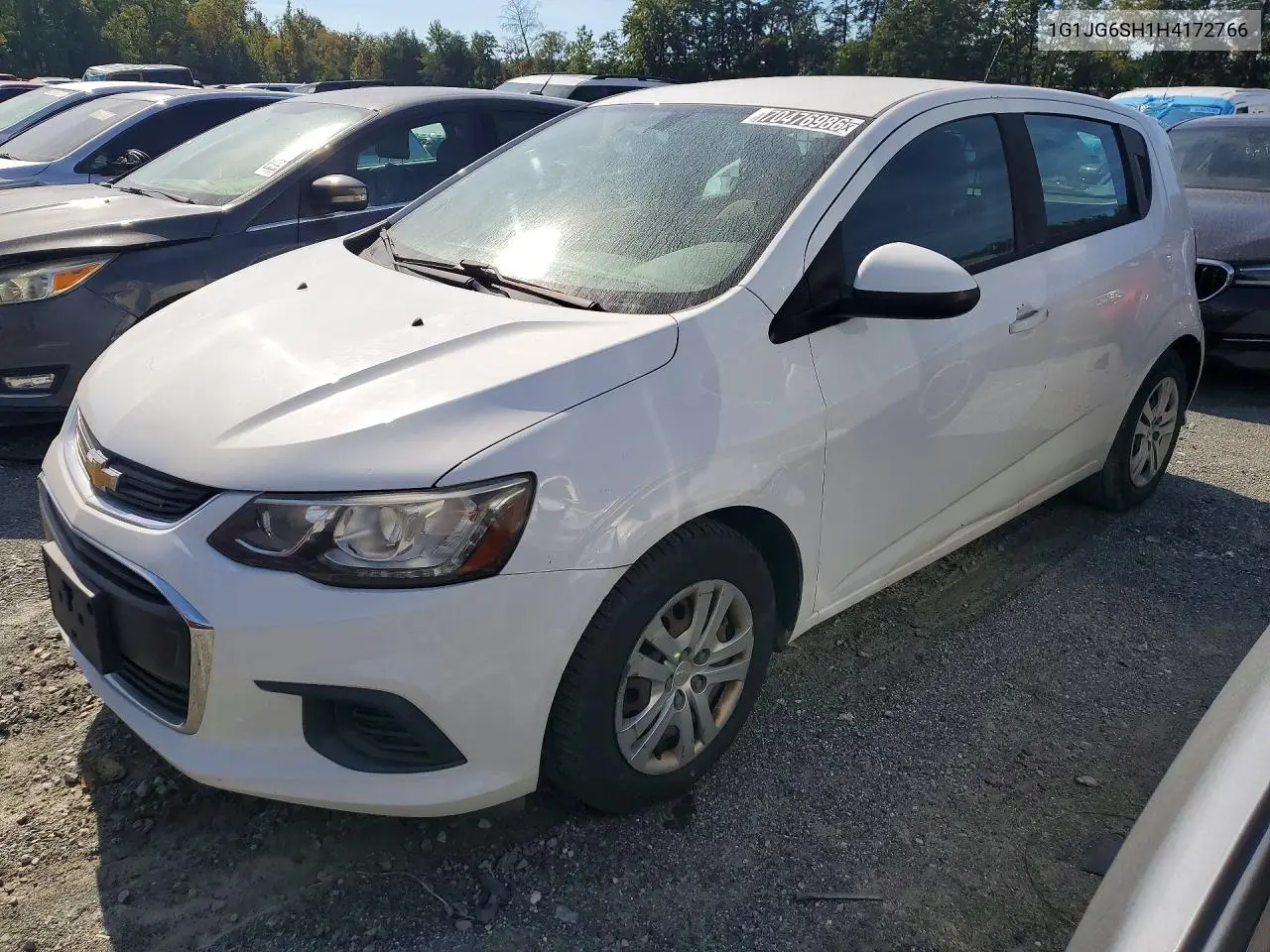 CHEVROLET SONIC 2017, VIN 1G1JG6SH1H4172766