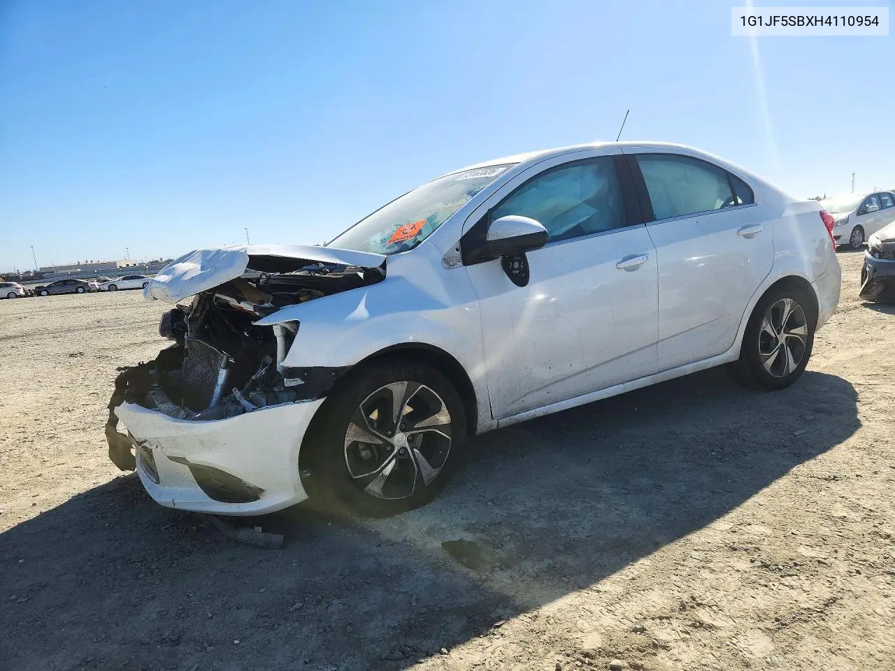 CHEVROLET SONIC 2017, VIN 1G1JF5SBXH4110954