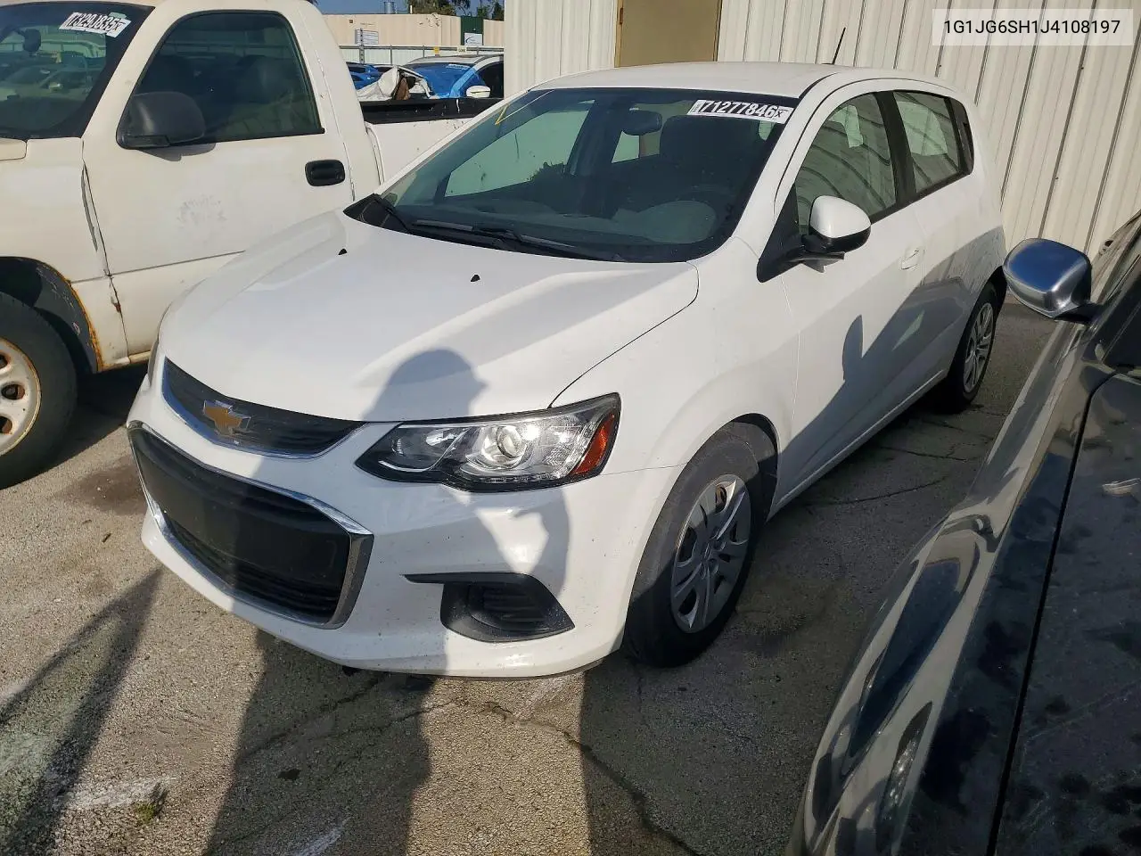 CHEVROLET SONIC 2018, VIN 1G1JG6SH1J4108197