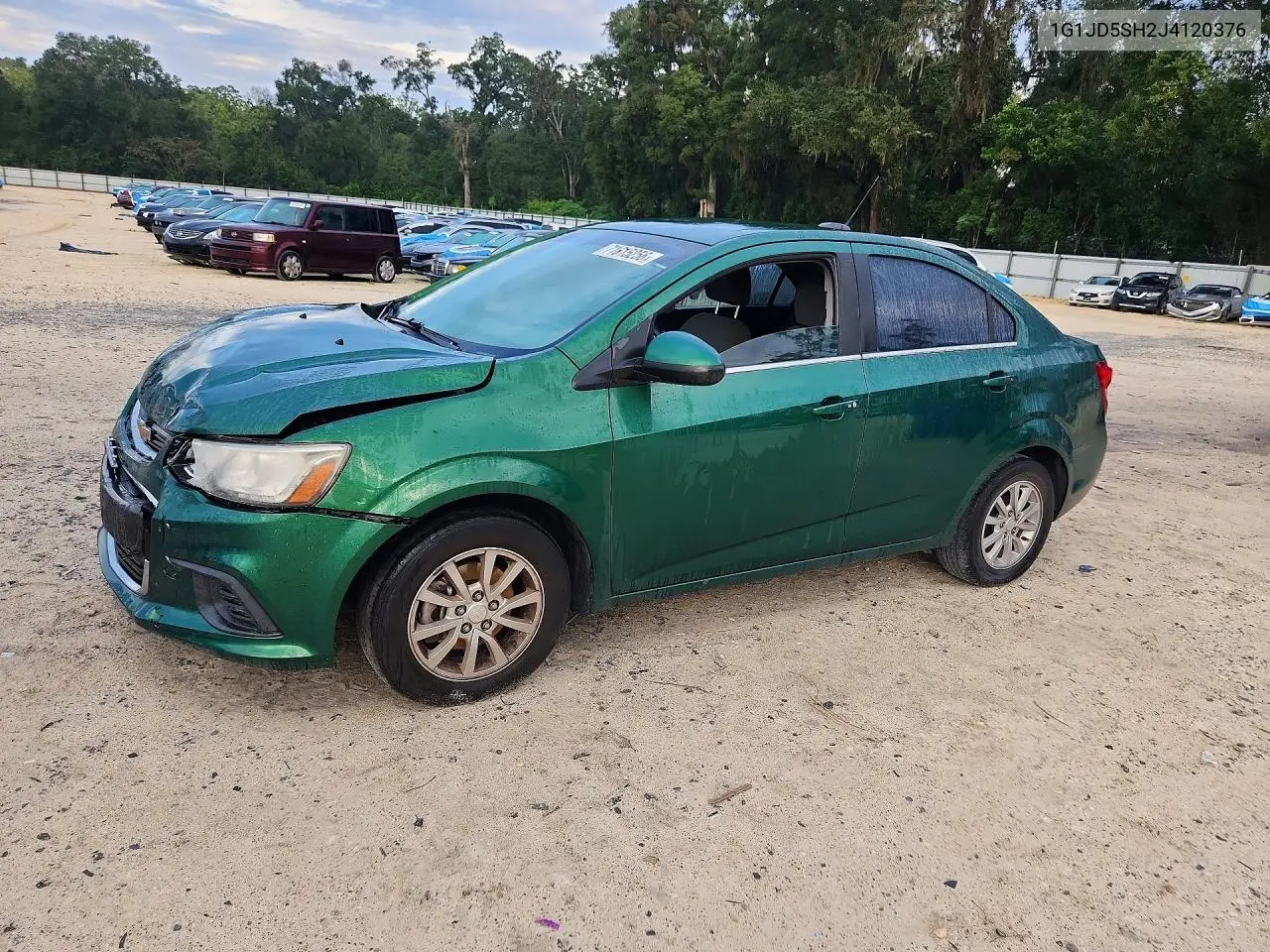 CHEVROLET SONIC 2018, VIN 1G1JD5SH2J4120376