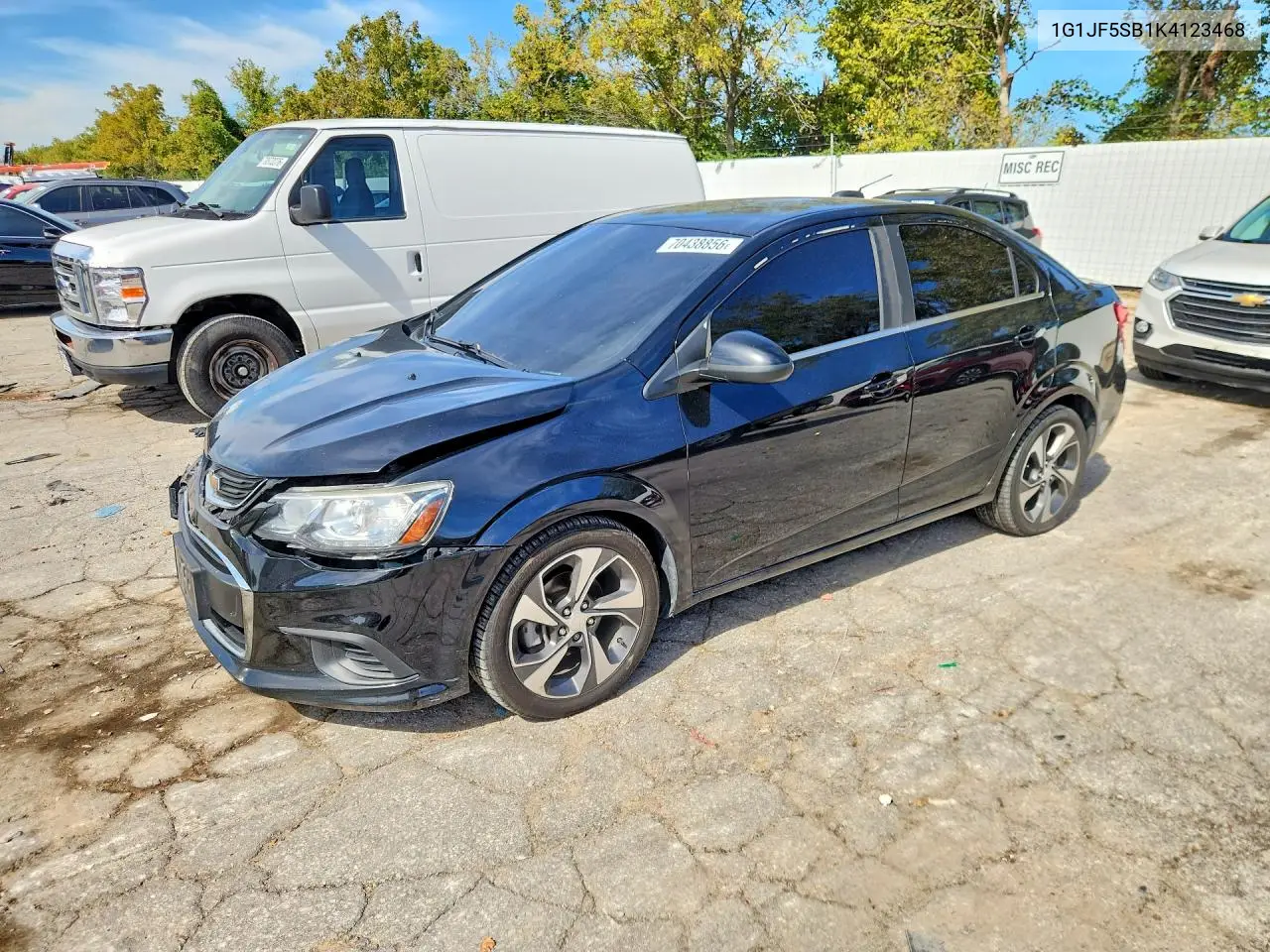 CHEVROLET SONIC 2019, VIN 1G1JF5SB1K4123468