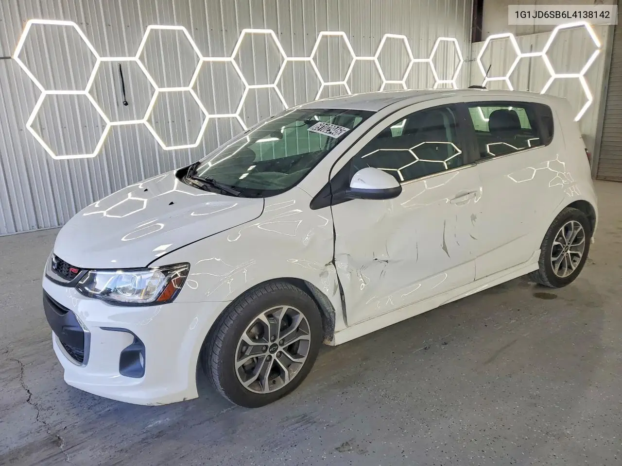 CHEVROLET SONIC 2020, VIN 1G1JD6SB6L4138142