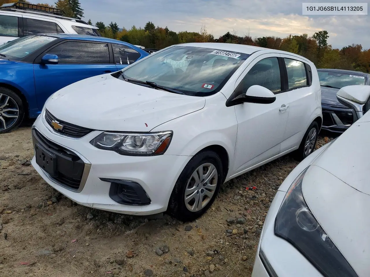CHEVROLET SONIC 2020, VIN 1G1JG6SB1L4113205