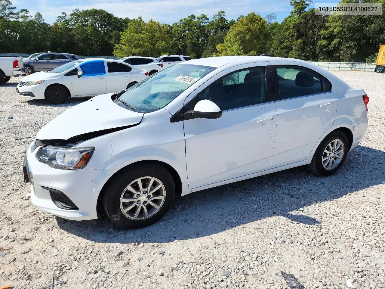CHEVROLET SONIC 2020, VIN 1G1JD5SB3L4100622