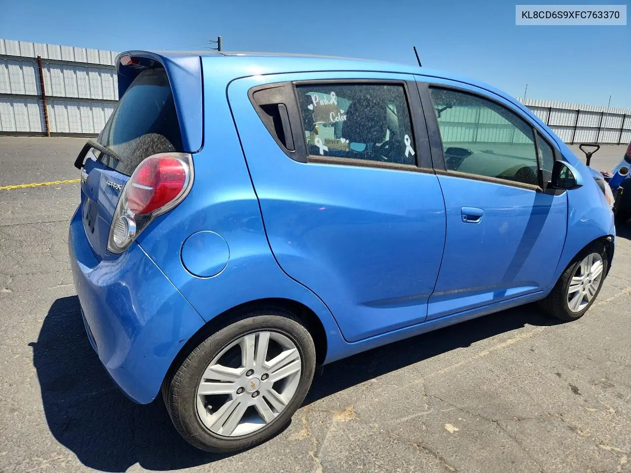 2015 CHEVROLET SPARK VIN KL8CD6S9XFC763370 — фото 3