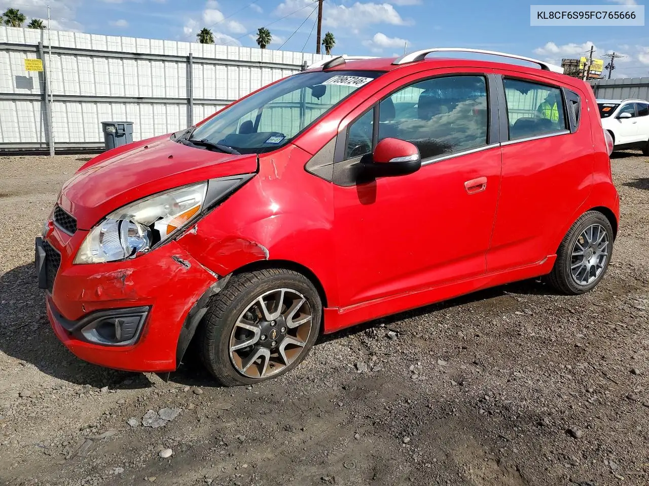 CHEVROLET SPARK 2015, VIN KL8CF6S95FC765666