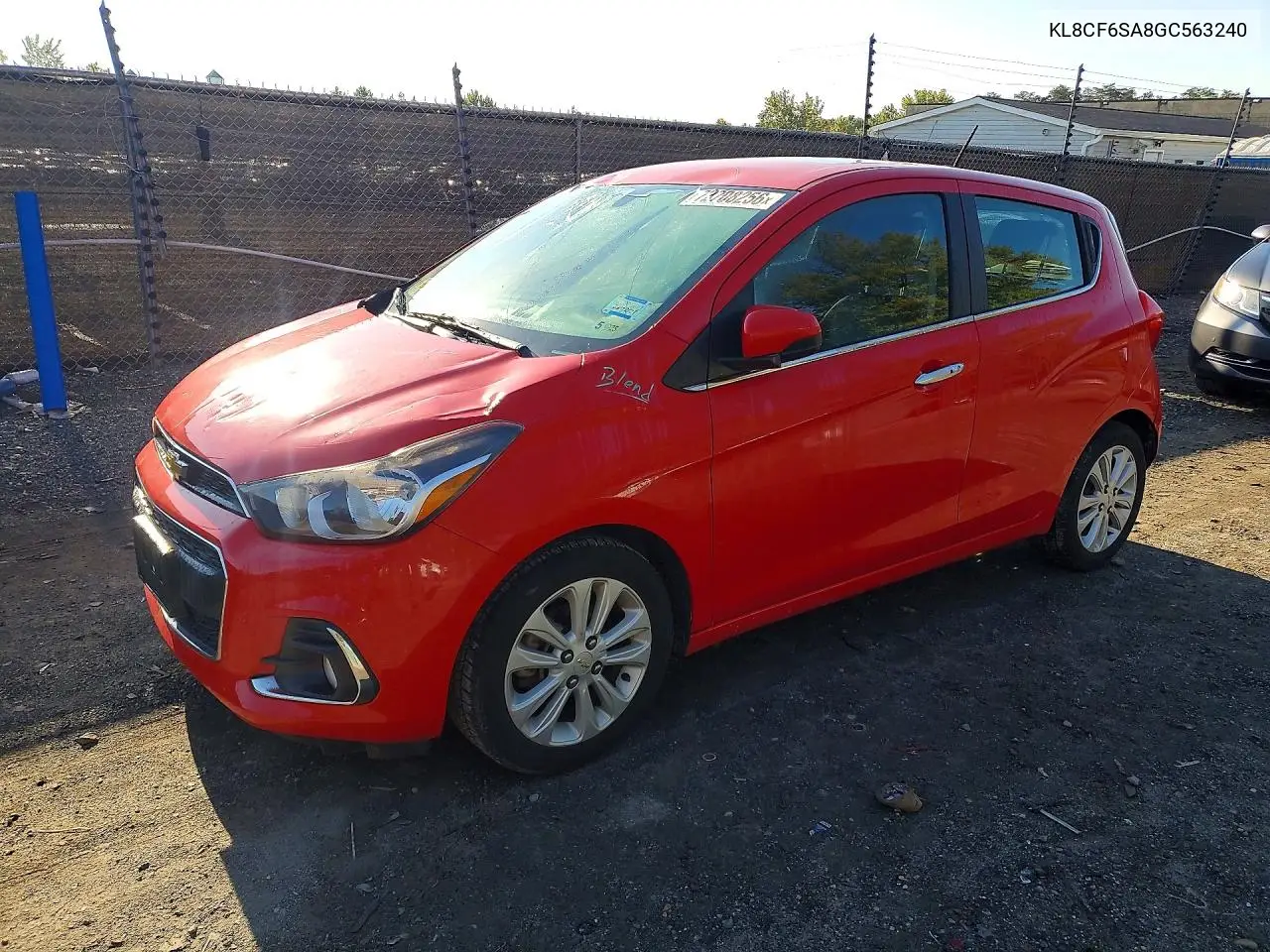 CHEVROLET SPARK 2016, VIN KL8CF6SA8GC563240
