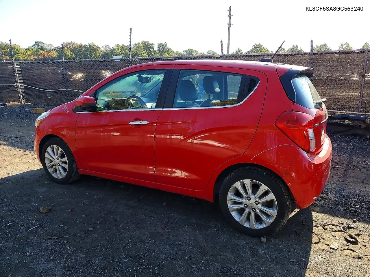 2016 CHEVROLET SPARK VIN KL8CF6SA8GC563240 — фото 2