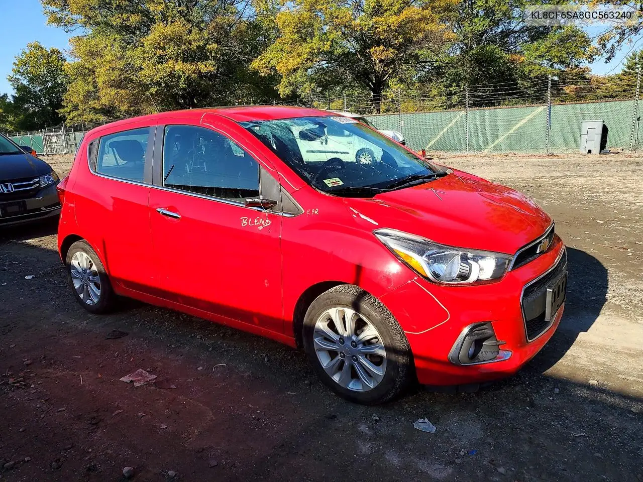 2016 CHEVROLET SPARK VIN KL8CF6SA8GC563240 — фото 4