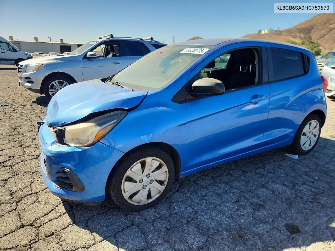 CHEVROLET SPARK 2017, VIN KL8CB6SA9HC759670