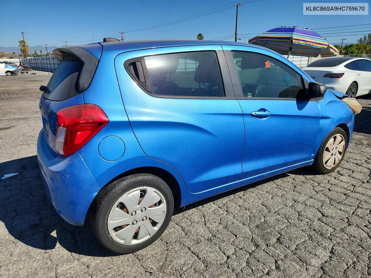 2017 CHEVROLET SPARK VIN KL8CB6SA9HC759670 — фото 3