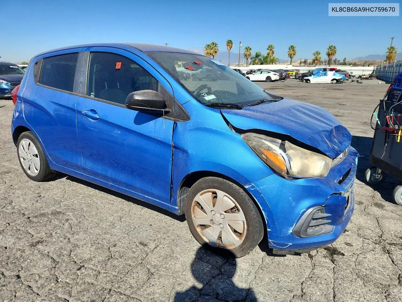 2017 CHEVROLET SPARK VIN KL8CB6SA9HC759670 — фото 4