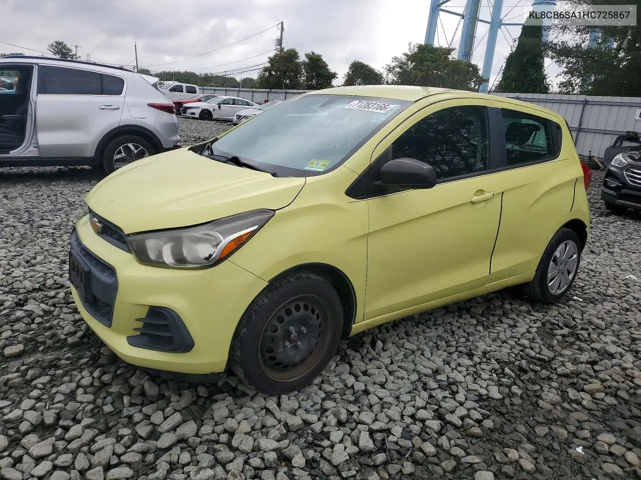 CHEVROLET SPARK 2017, VIN KL8CB6SA1HC725867