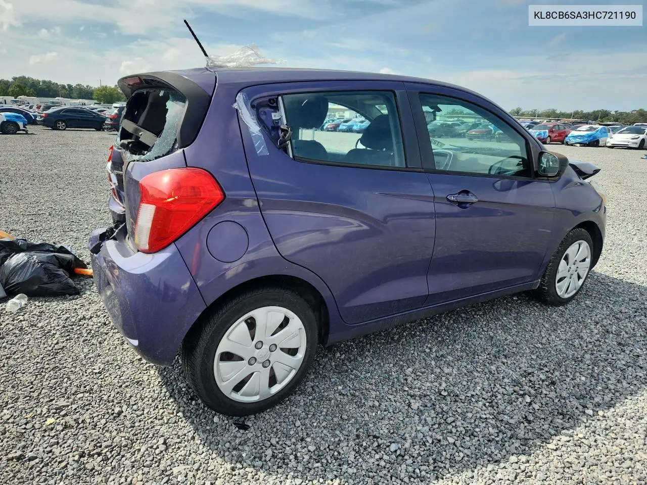 2017 CHEVROLET SPARK VIN KL8CB6SA3HC721190 — фото 3