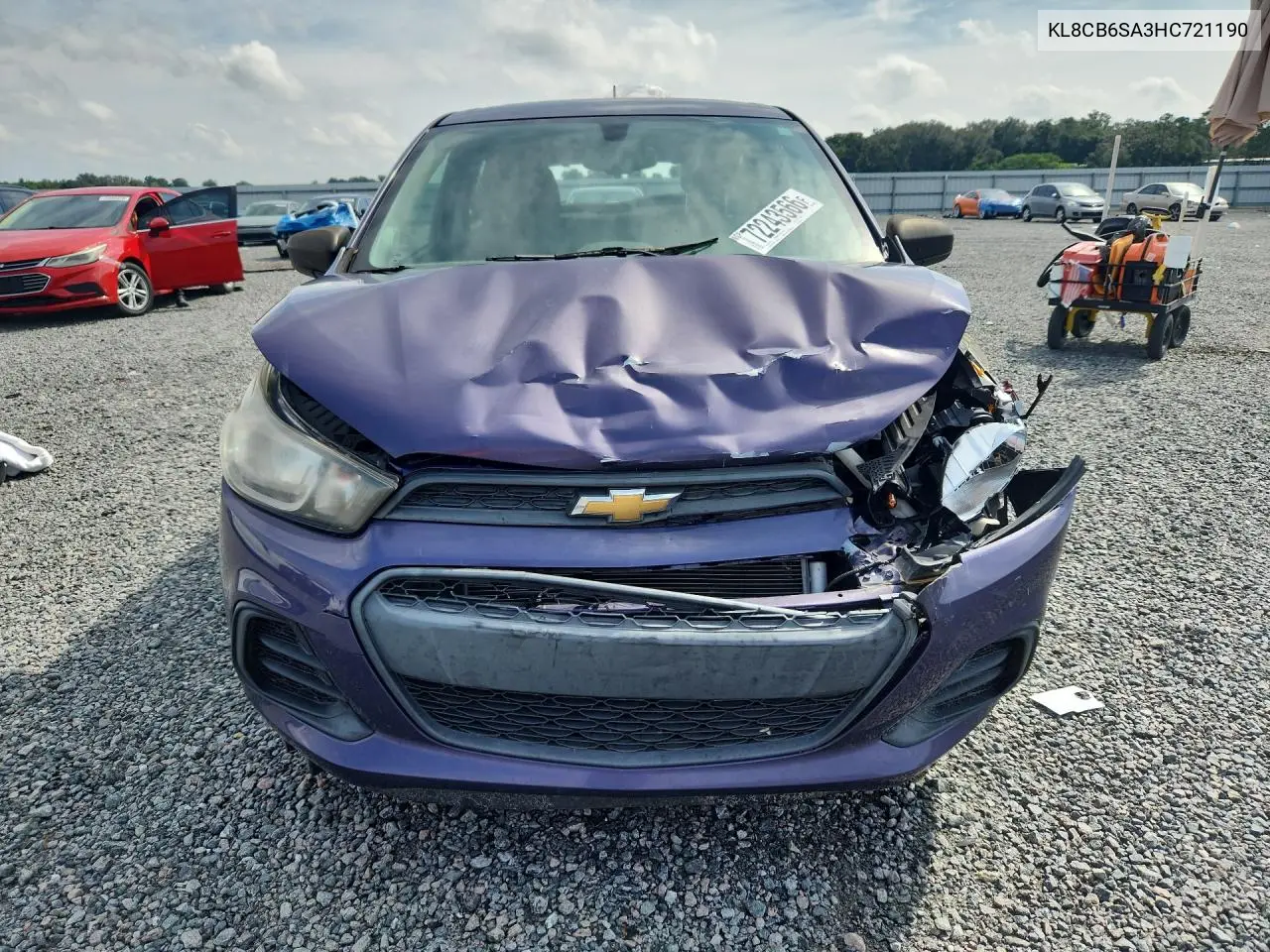 2017 CHEVROLET SPARK VIN KL8CB6SA3HC721190 — фото 5