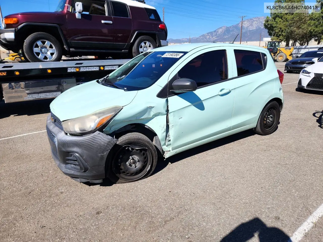 CHEVROLET SPARK 2017, VIN KL8CB6SA4HC740413