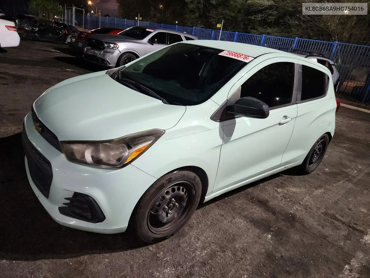 CHEVROLET SPARK 2017, VIN KL8CB6SA9HC754016