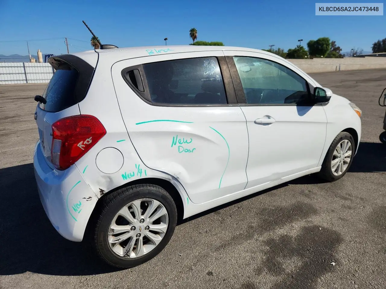2018 CHEVROLET SPARK VIN KL8CD6SA2JC473448 — фото 3