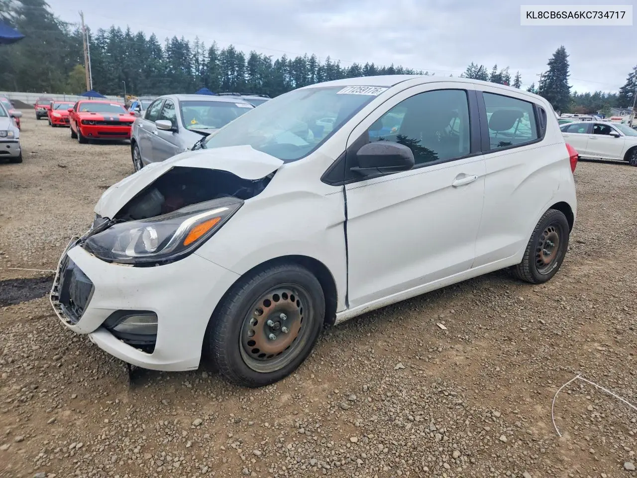 CHEVROLET SPARK 2019, VIN KL8CB6SA6KC734717