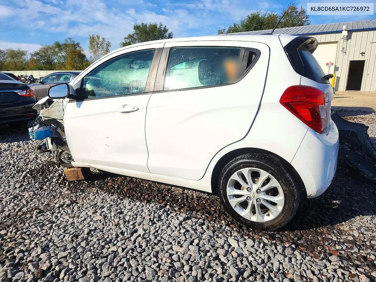 2019 CHEVROLET SPARK VIN KL8CD6SA1KC726972 — фото 2