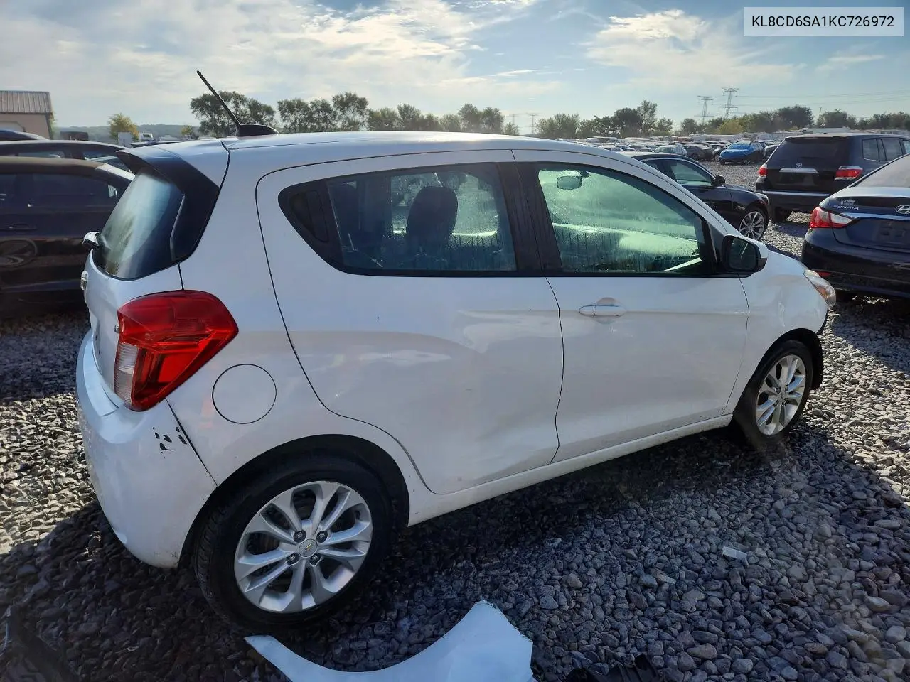 2019 CHEVROLET SPARK VIN KL8CD6SA1KC726972 — фото 3