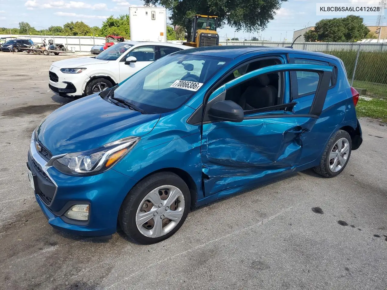 CHEVROLET SPARK 2020, VIN KL8CB6SA6LC412628