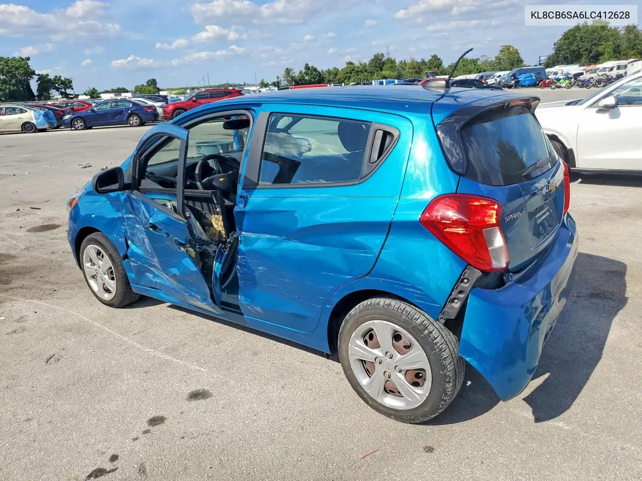 2020 CHEVROLET SPARK VIN KL8CB6SA6LC412628 — фото 2