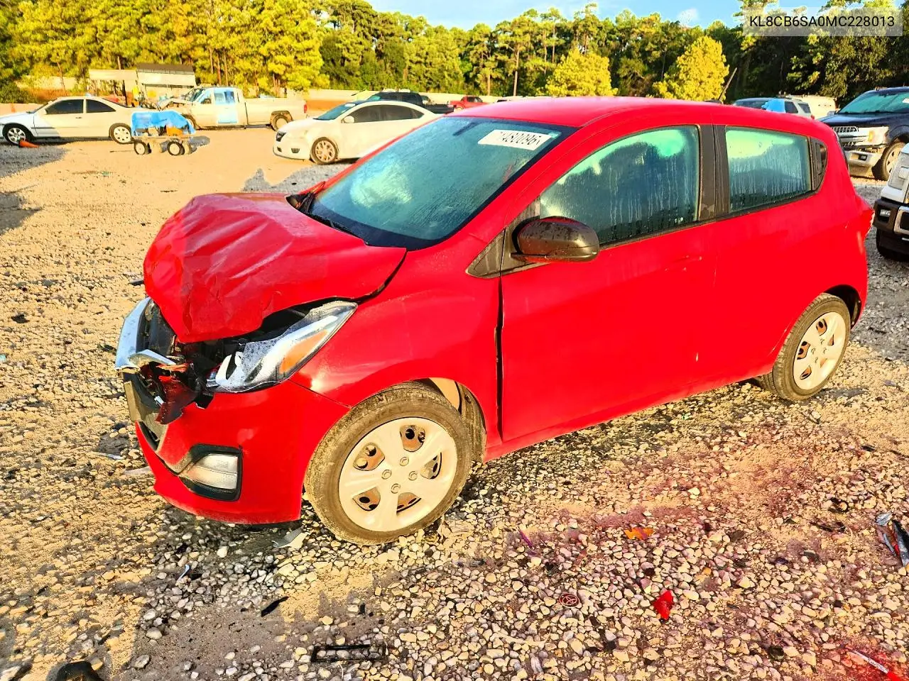 CHEVROLET SPARK 2021, VIN KL8CB6SA0MC228013