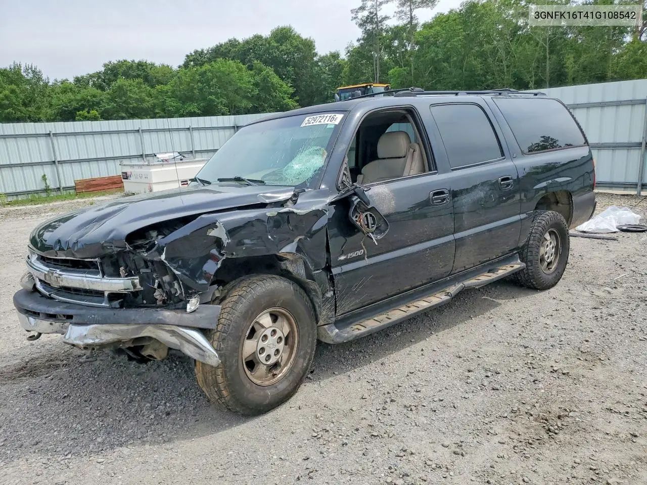 CHEVROLET SUBURBAN 2001, VIN 3GNFK16T41G108542
