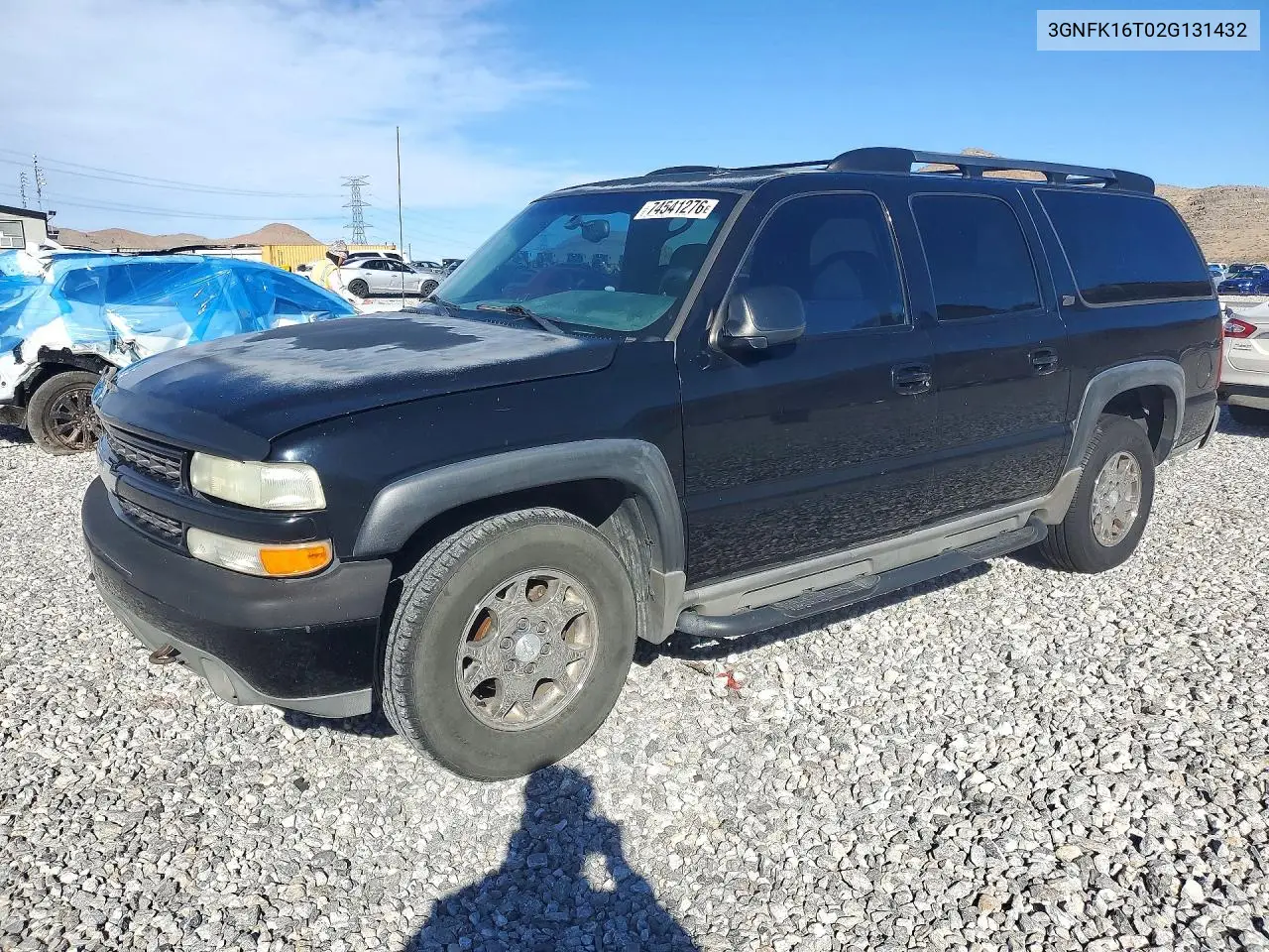 CHEVROLET SUBURBAN 2002, VIN 3GNFK16T02G131432