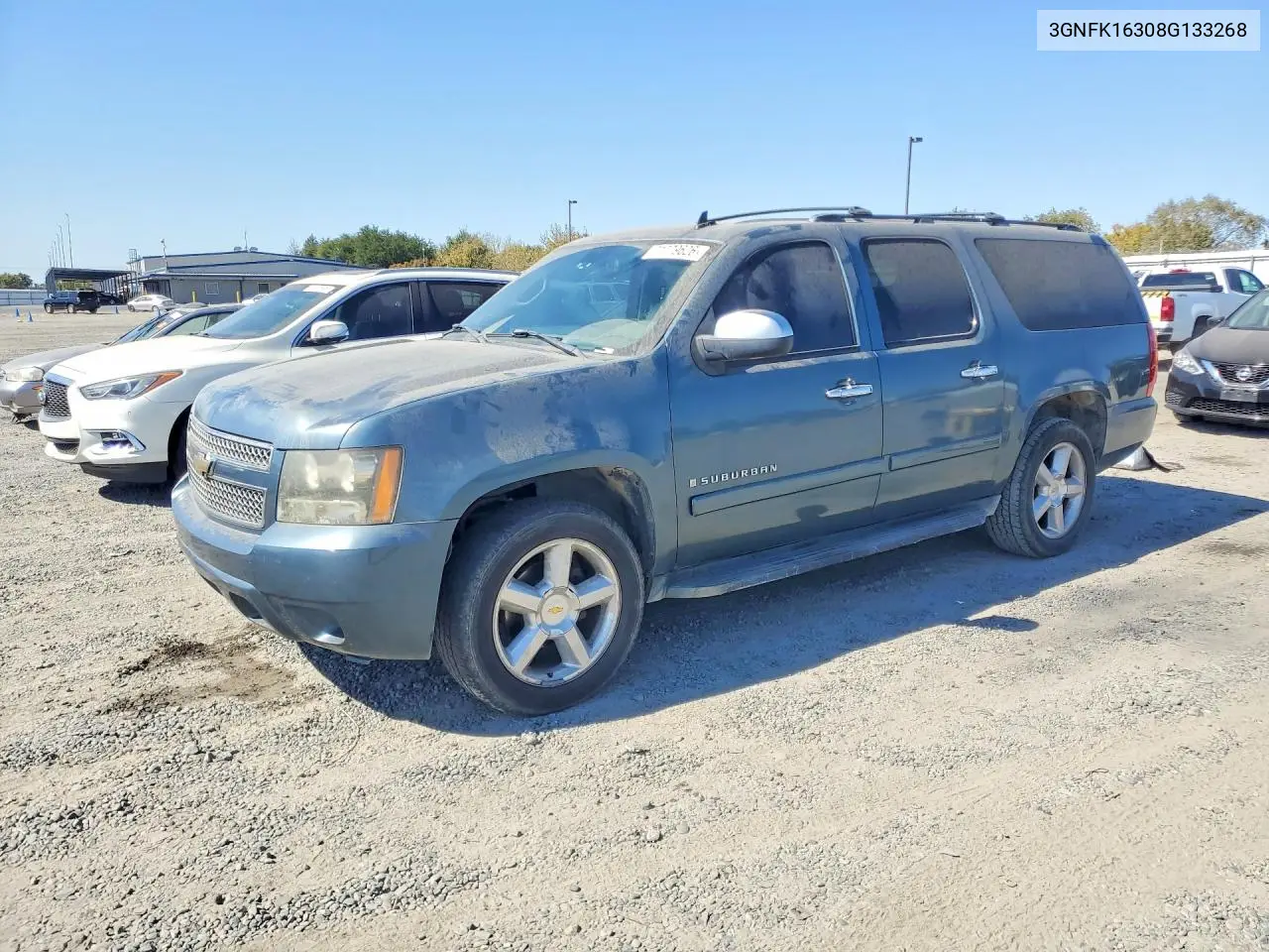 CHEVROLET SUBURBAN 2008, VIN 3GNFK16308G133268