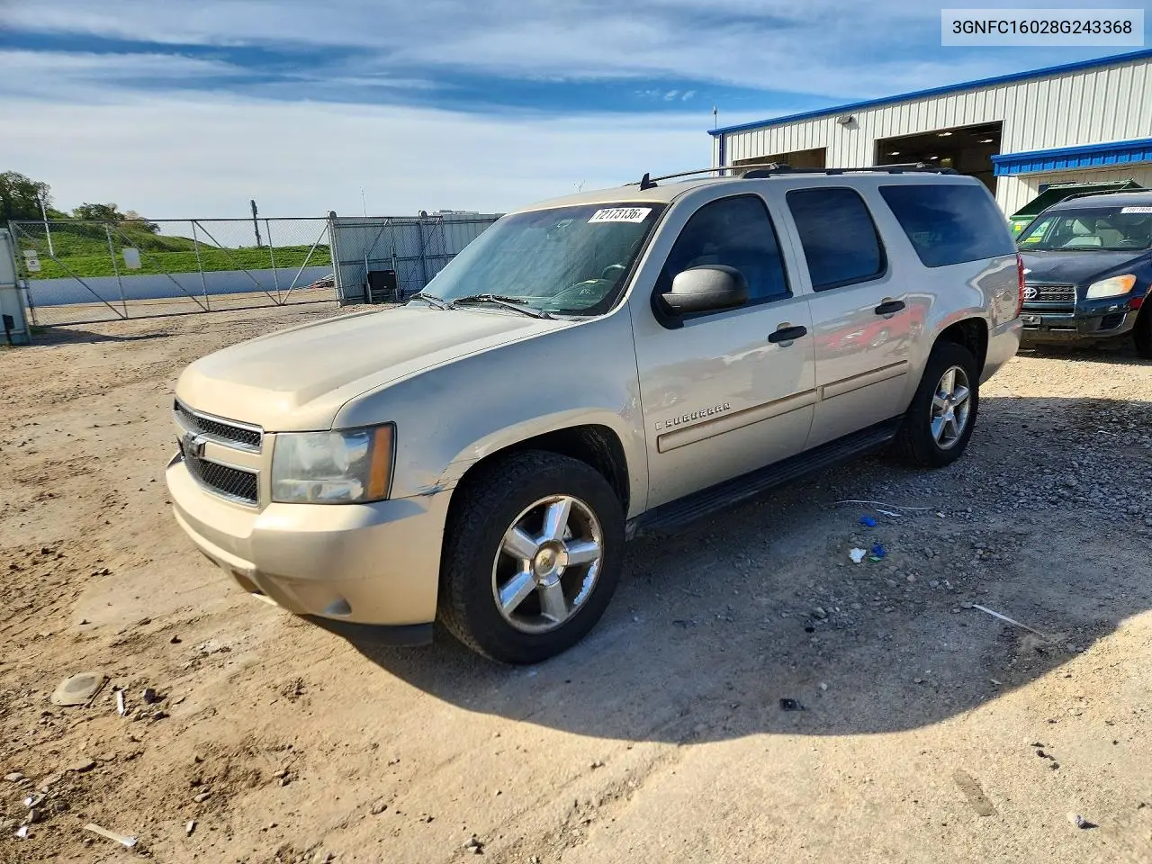 CHEVROLET SUBURBAN 2008, VIN 3GNFC16028G243368