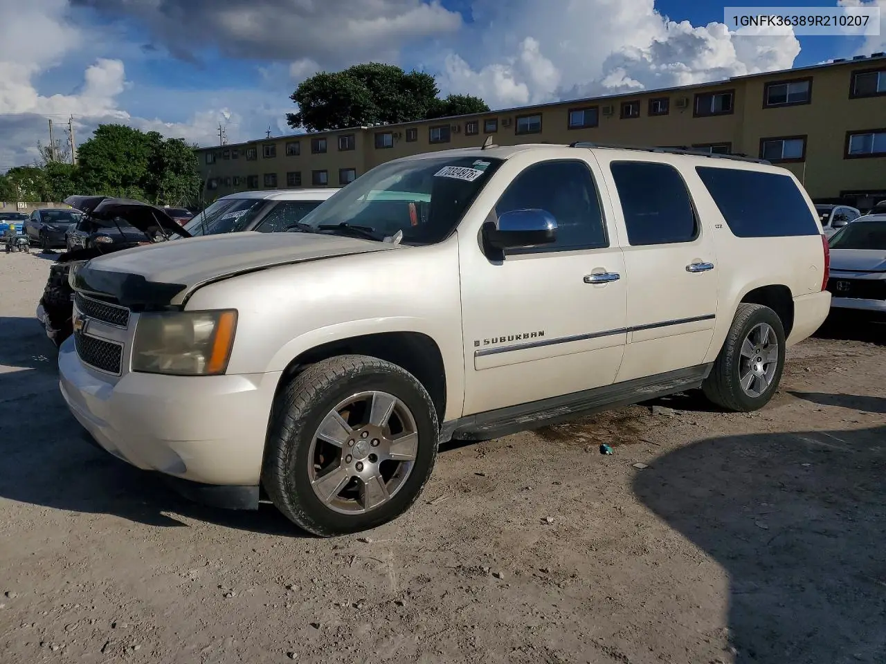 CHEVROLET SUBURBAN 2009, VIN 1GNFK36389R210207