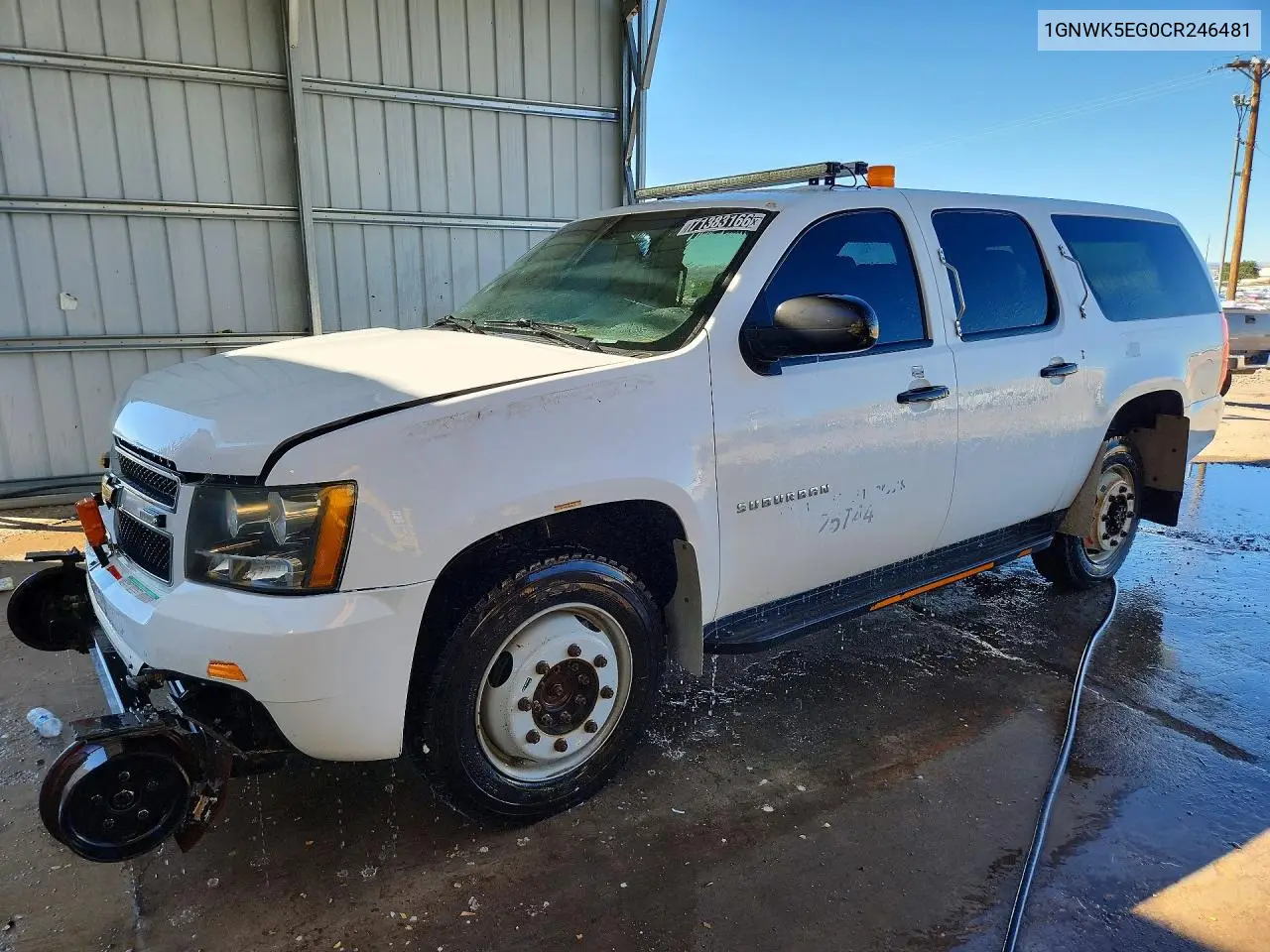 CHEVROLET SUBURBAN 2012, VIN 1GNWK5EG0CR246481