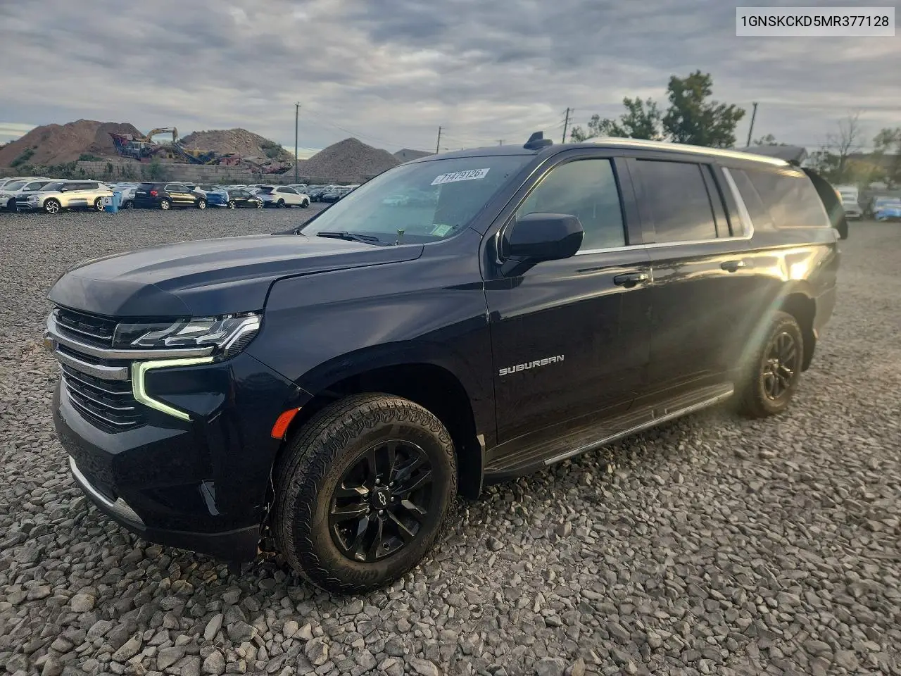 CHEVROLET SUBURBAN 2021, VIN 1GNSKCKD5MR377128