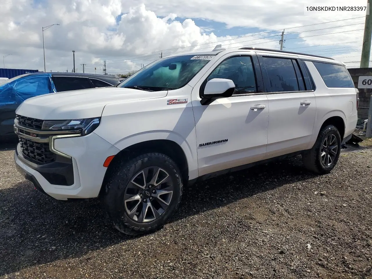 CHEVROLET SUBURBAN 2022, VIN 1GNSKDKD1NR283397