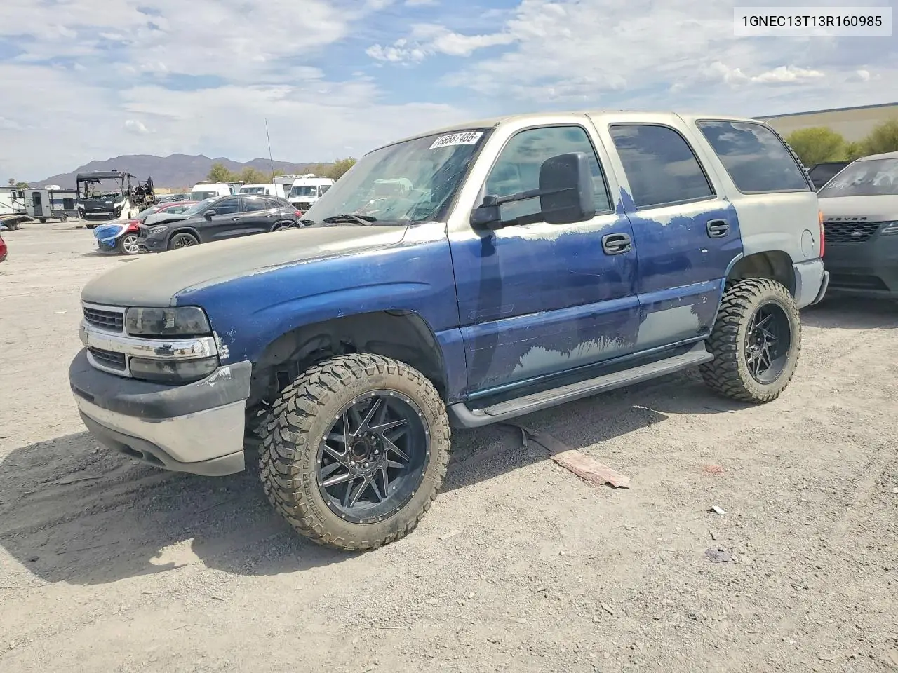 CHEVROLET TAHOE 2003, VIN 1GNEC13T13R160985