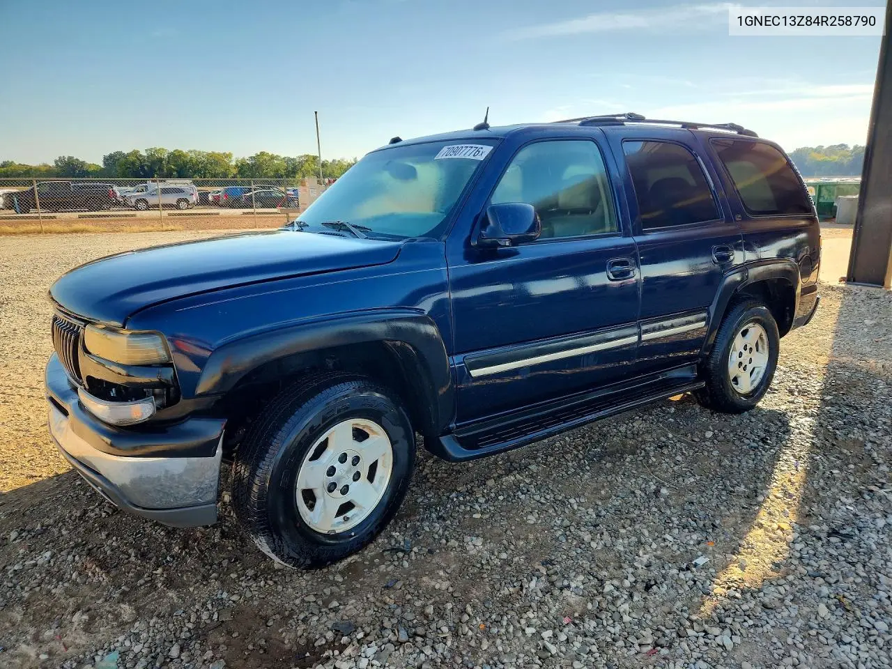 CHEVROLET TAHOE 2004, VIN 1GNEC13Z84R258790