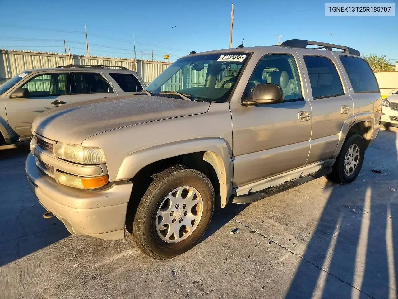 CHEVROLET TAHOE 2005, VIN 1GNEK13T25R185707