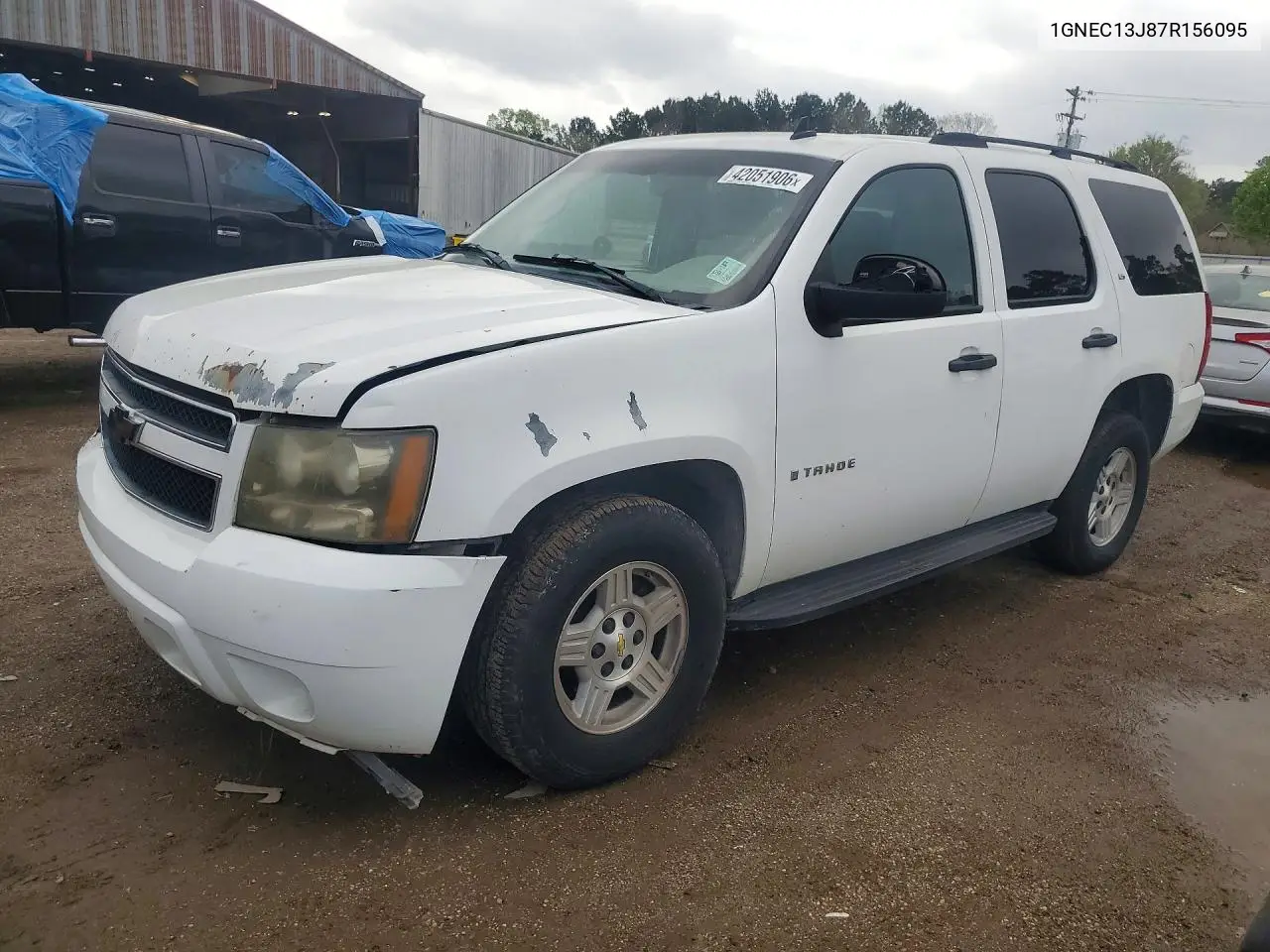 CHEVROLET TAHOE 2007, VIN 1GNEC13J87R156095