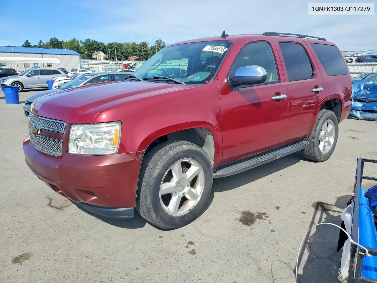 CHEVROLET TAHOE 2007, VIN 1GNFK13037J117279